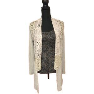 Open Weave Cardigan Sweater 
